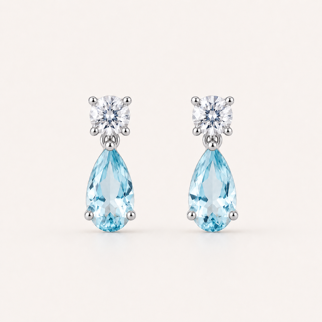 Azure Drop S925 Silver Earrings