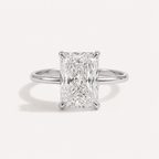 Radiant Rectangular CZ Solitaire Ring