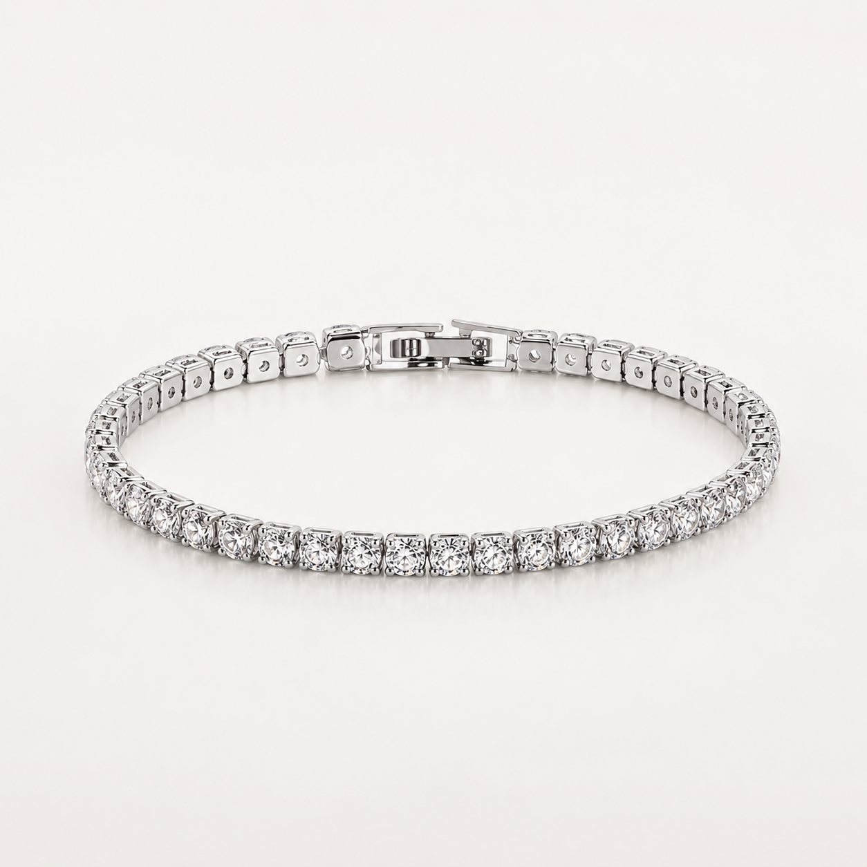 Éclat 4 mm S925 Sterling Silver Riviera Bracelet