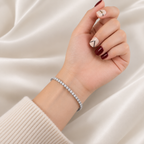 Éclat 4 mm S925 Sterling Silver Riviera Bracelet