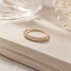 Éternelle Double Pavé Ring