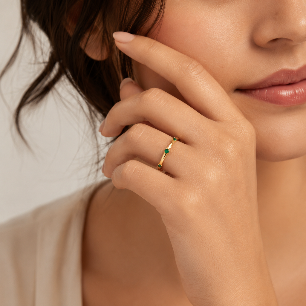 Aurora Pavé 925 Sterling Silver Ring