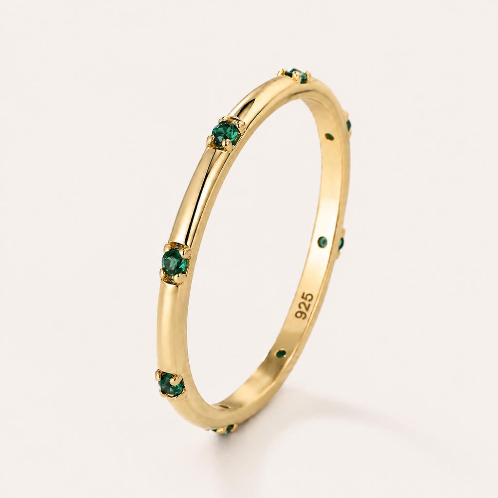 Aurora Pavé 925 Sterling Silver Ring