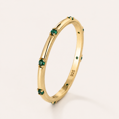 Aurora Pavé 925 Sterling Silver Ring