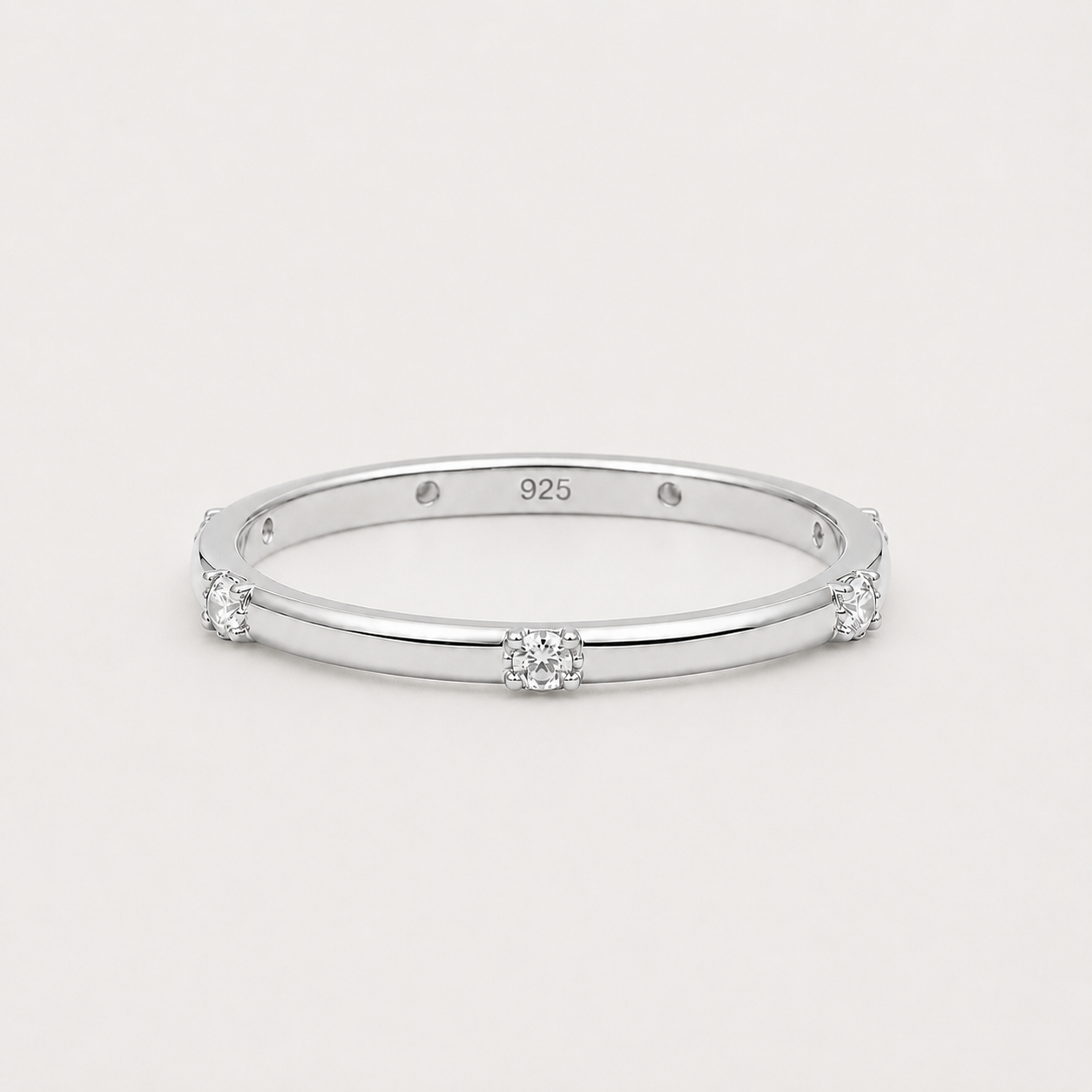 Aurora Pavé 925 Sterling Silber Ring