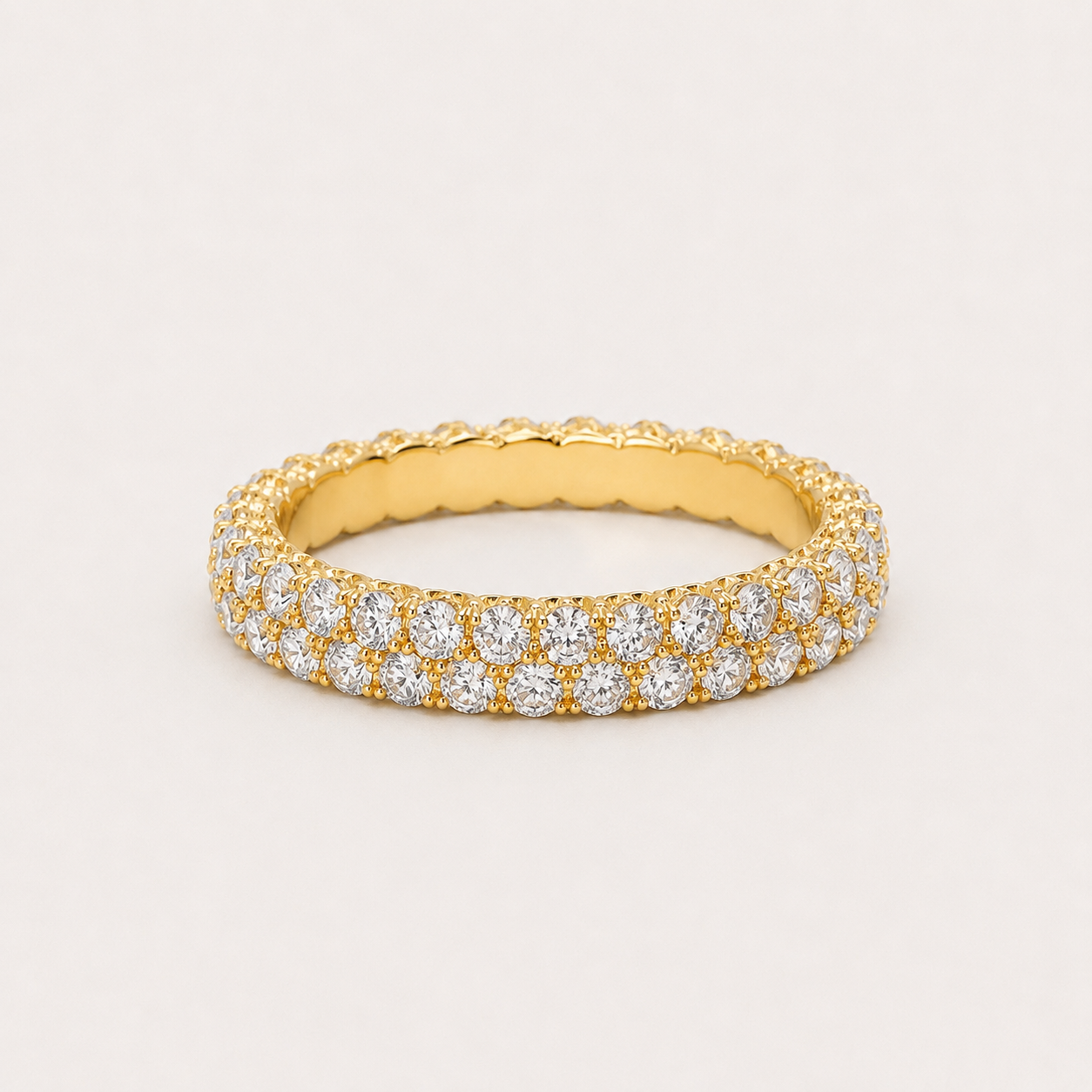 Lumière Pavé Eternity Ring