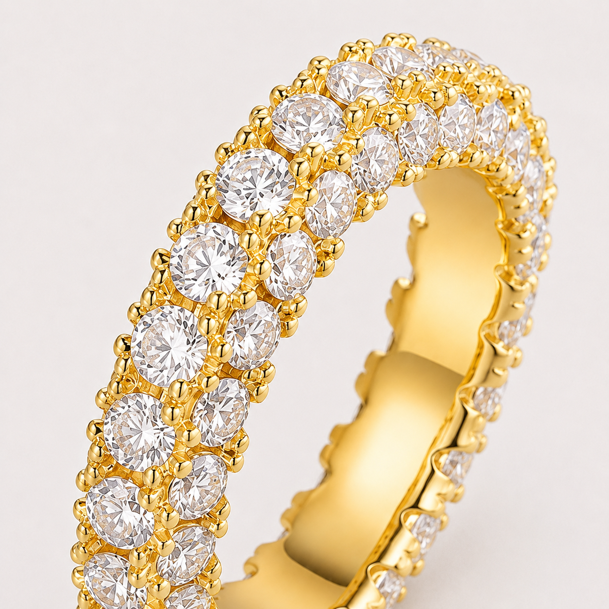 Lumière Pavé Eternity Ring