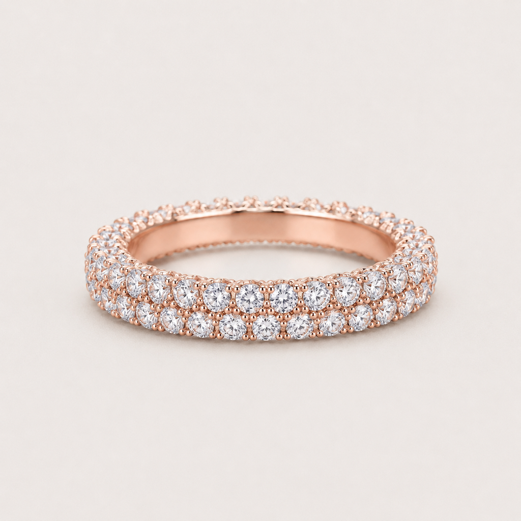 Lumière Pavé Eternity Ring