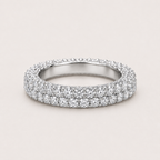 Lumière Pavé Eternity Ring