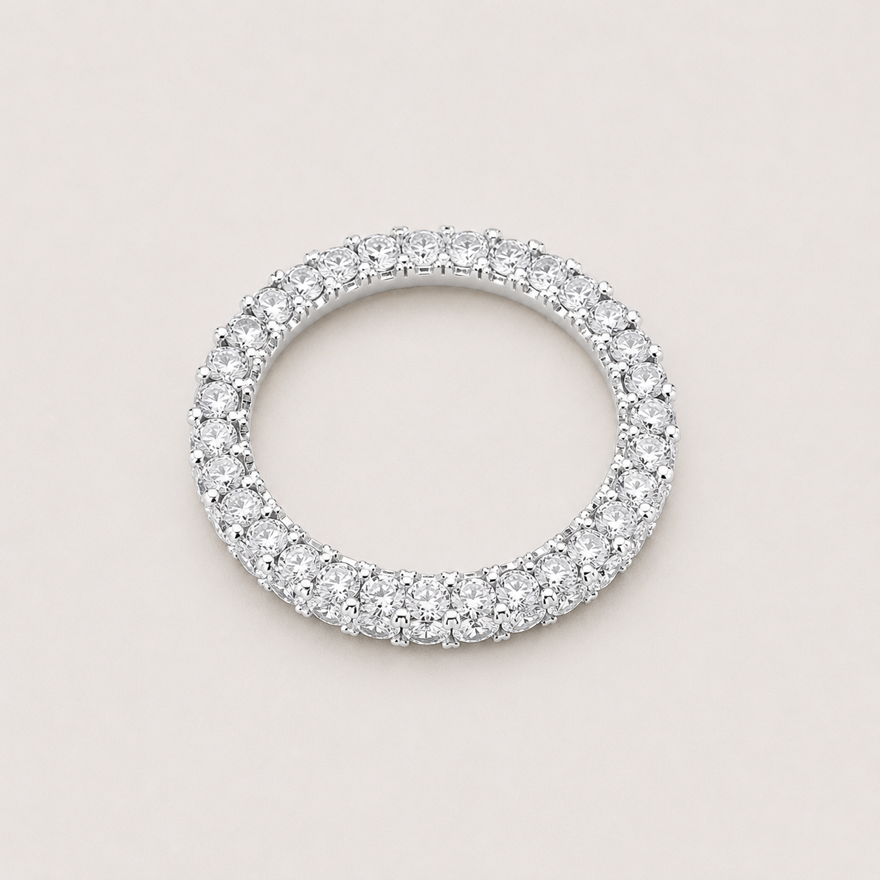 Lumière Pavé Eternity Ring