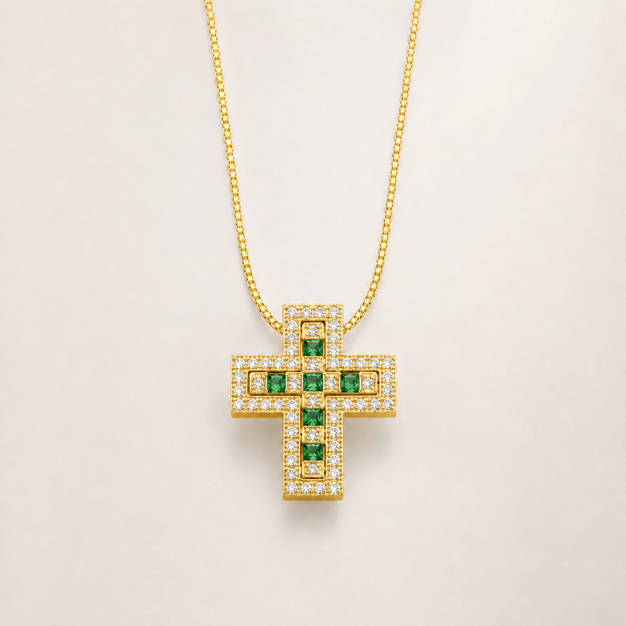 Croix Élégance Abnehmbare Kreuzkette