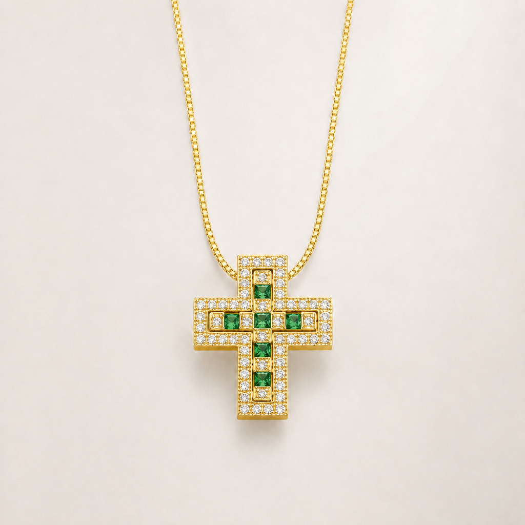 Croix Élégance Detachable Cross Necklace