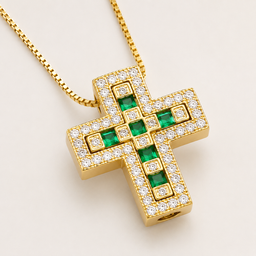 Croix Élégance Abnehmbare Kreuzkette