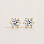 Lumière Round Crystal Stud Earrings