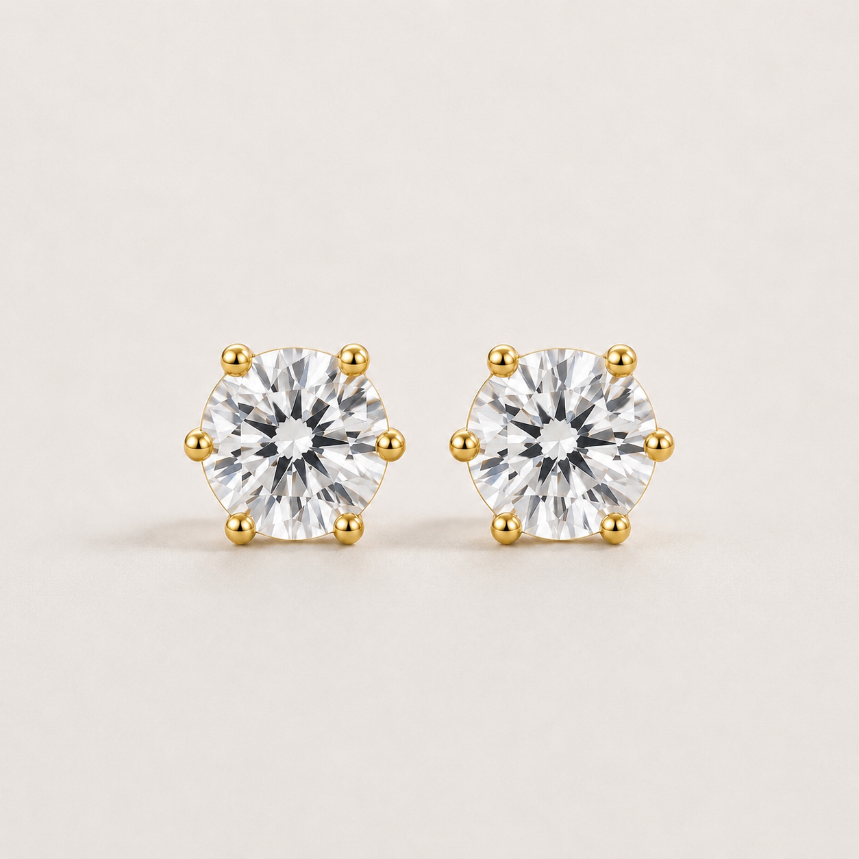 5-9 MM Moissanit-Ohrring 925 Sterling Silber mit 18 Karat Weißgold überzogen Ohrstecker für Frauen Schmuck