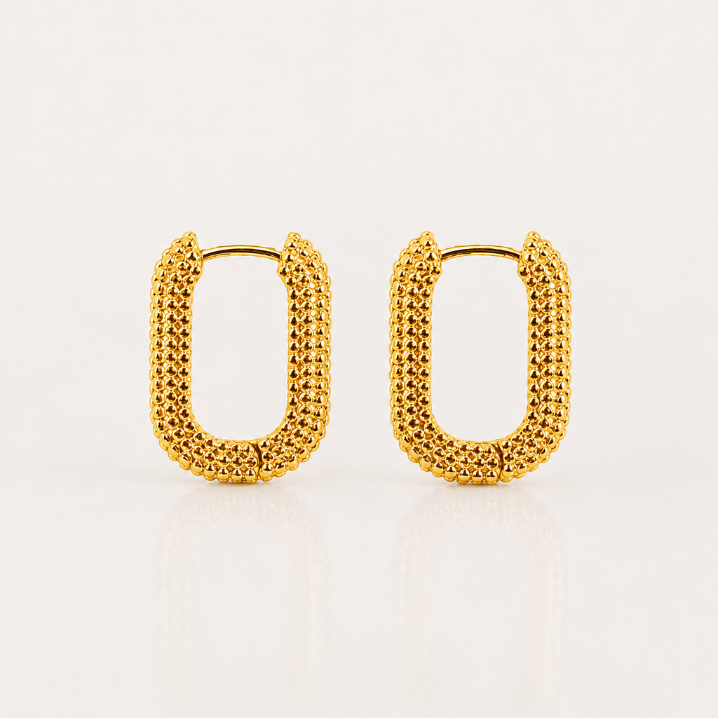 Boucles d'oreilles carrées Éclat