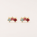 Aurora Multicolour 925 Sterling Silver Stud Earrings