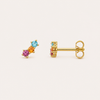 Aurora Multicolour 925 Sterling Silver Stud Earrings