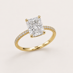 Éclat Rectangle 4CT Ring — 925 Sterling Silver