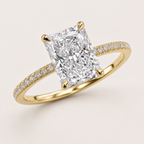 Éclat Rectangle 4CT Ring — 925 Sterling Silver