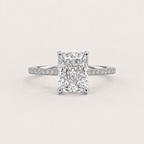 Éclat Rectangle 4CT Ring — 925 Sterling Silver