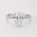Éclat Pear 4CT Ring — 925 Sterling Silver