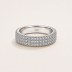 Bague pavé Éclat — argent sterling 925  