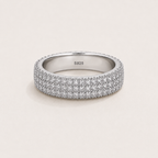 Bague pavé Éclat — argent sterling 925  