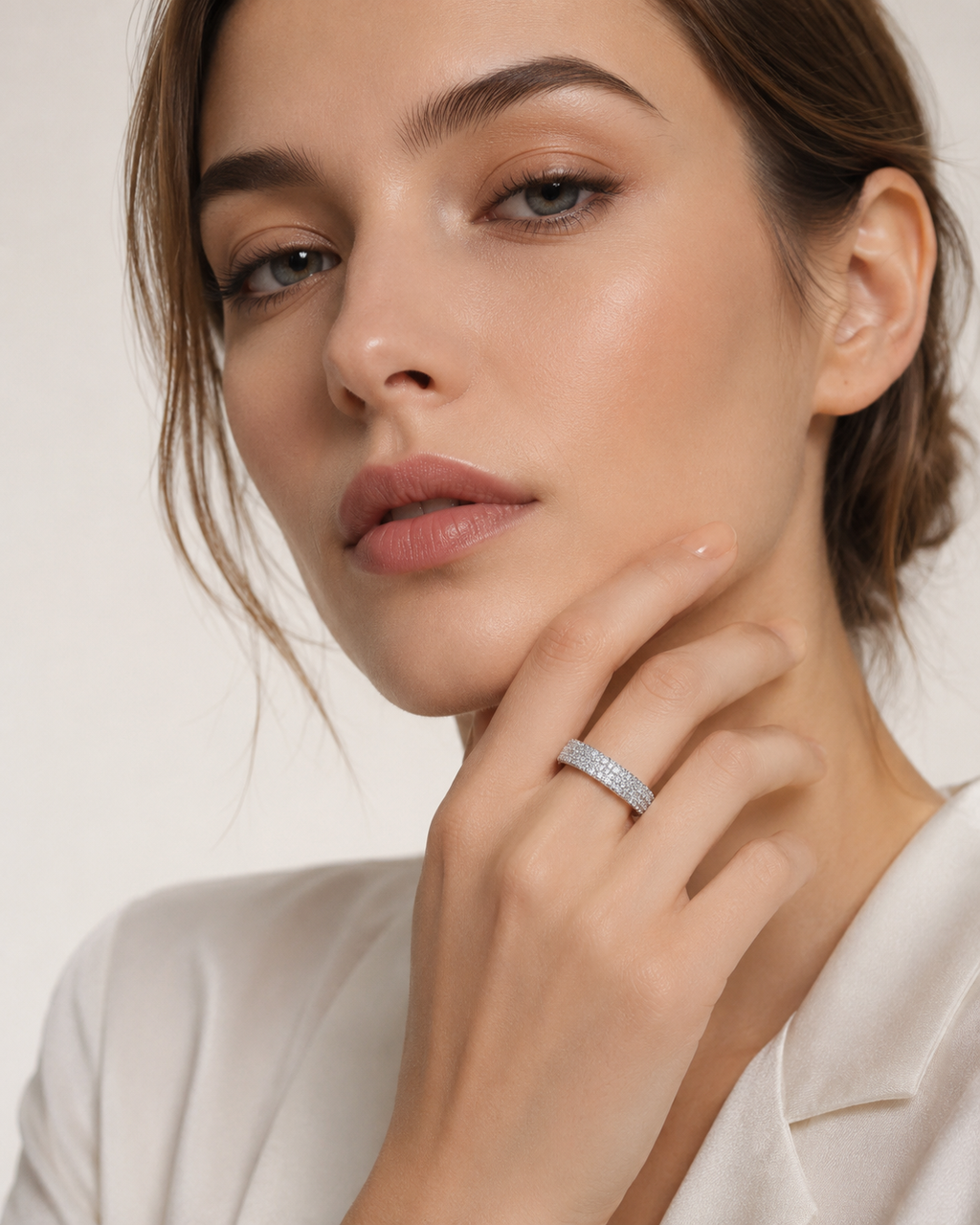 Bague pavé Éclat — argent sterling 925  
