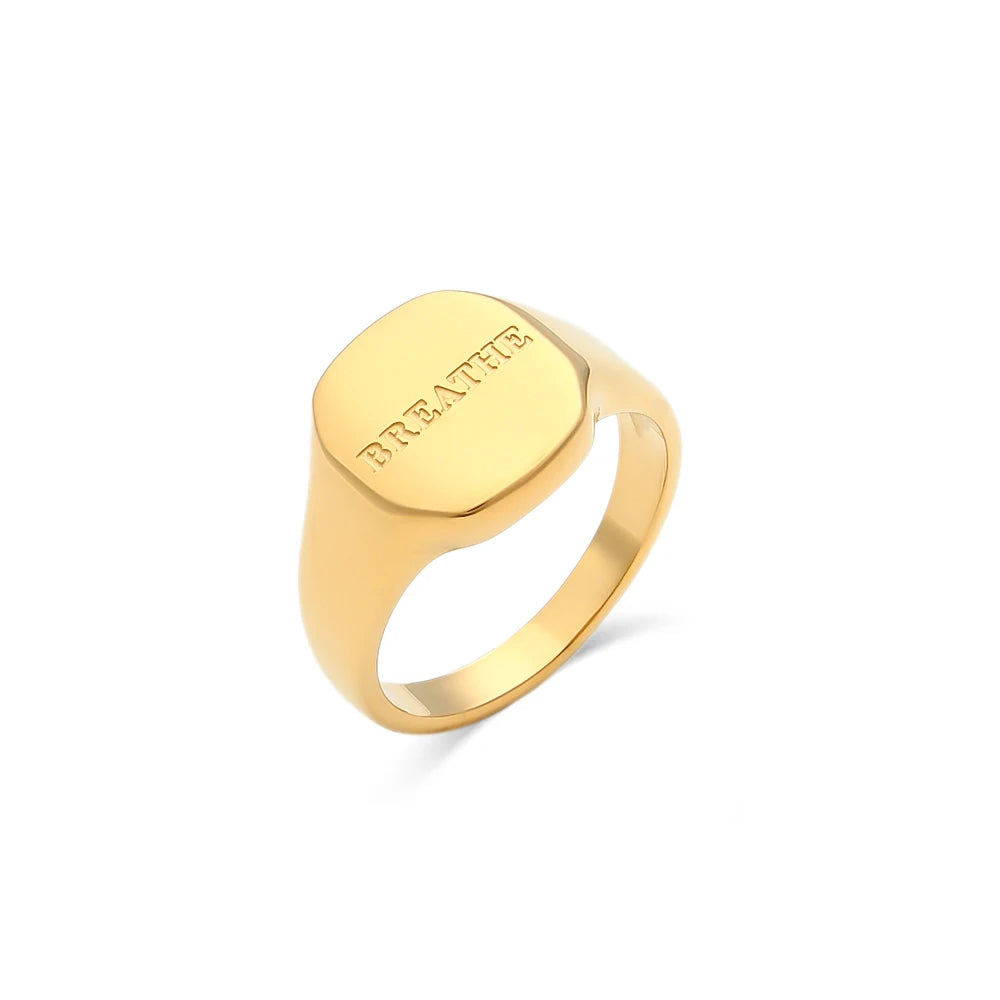 Elegant Gold Signet Ring