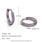 Elegant Zirconia Huggies