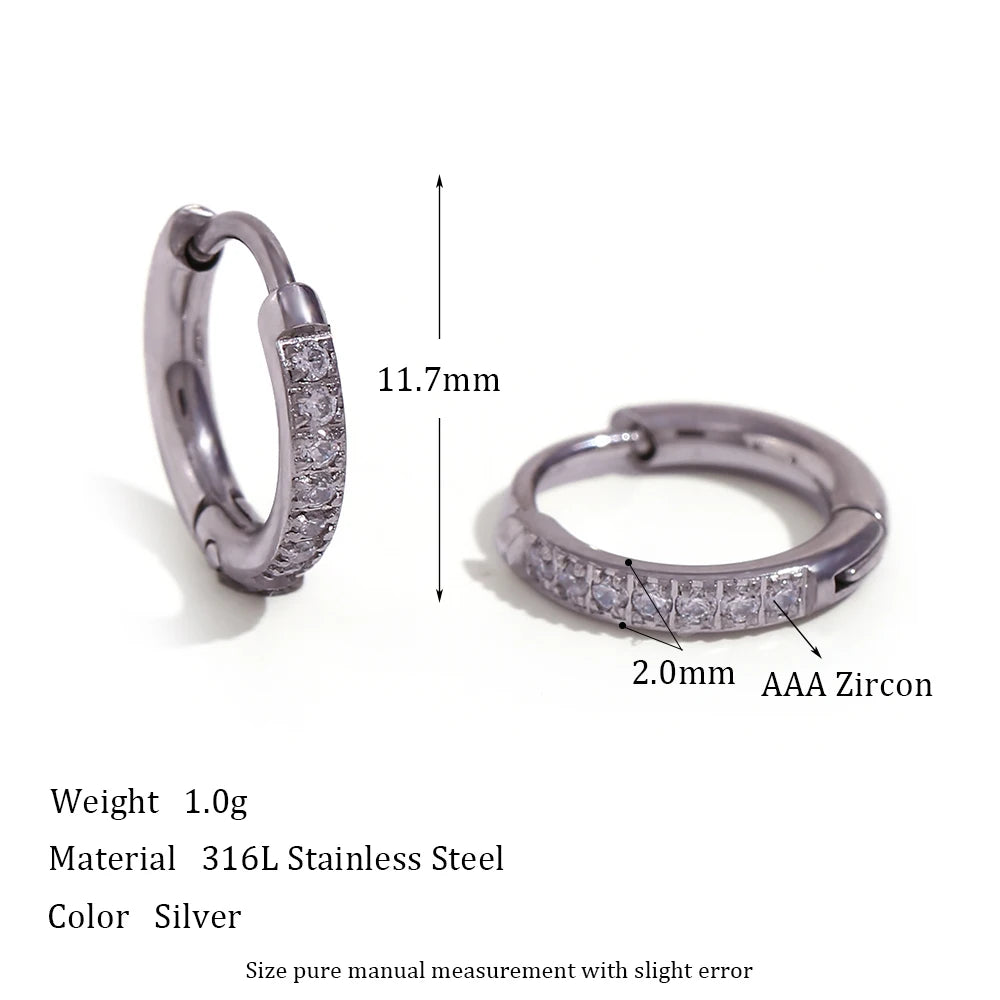 Elegant Zirconia Huggies