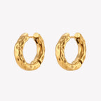 Aura Gold Hoops Earrings