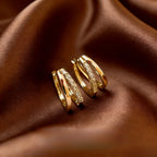 Élégance 925 Silver Hoop Earrings