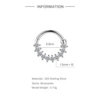 Luna Moissanite Hoop Earrings