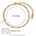 Elegant Gold Figaro Bracelet