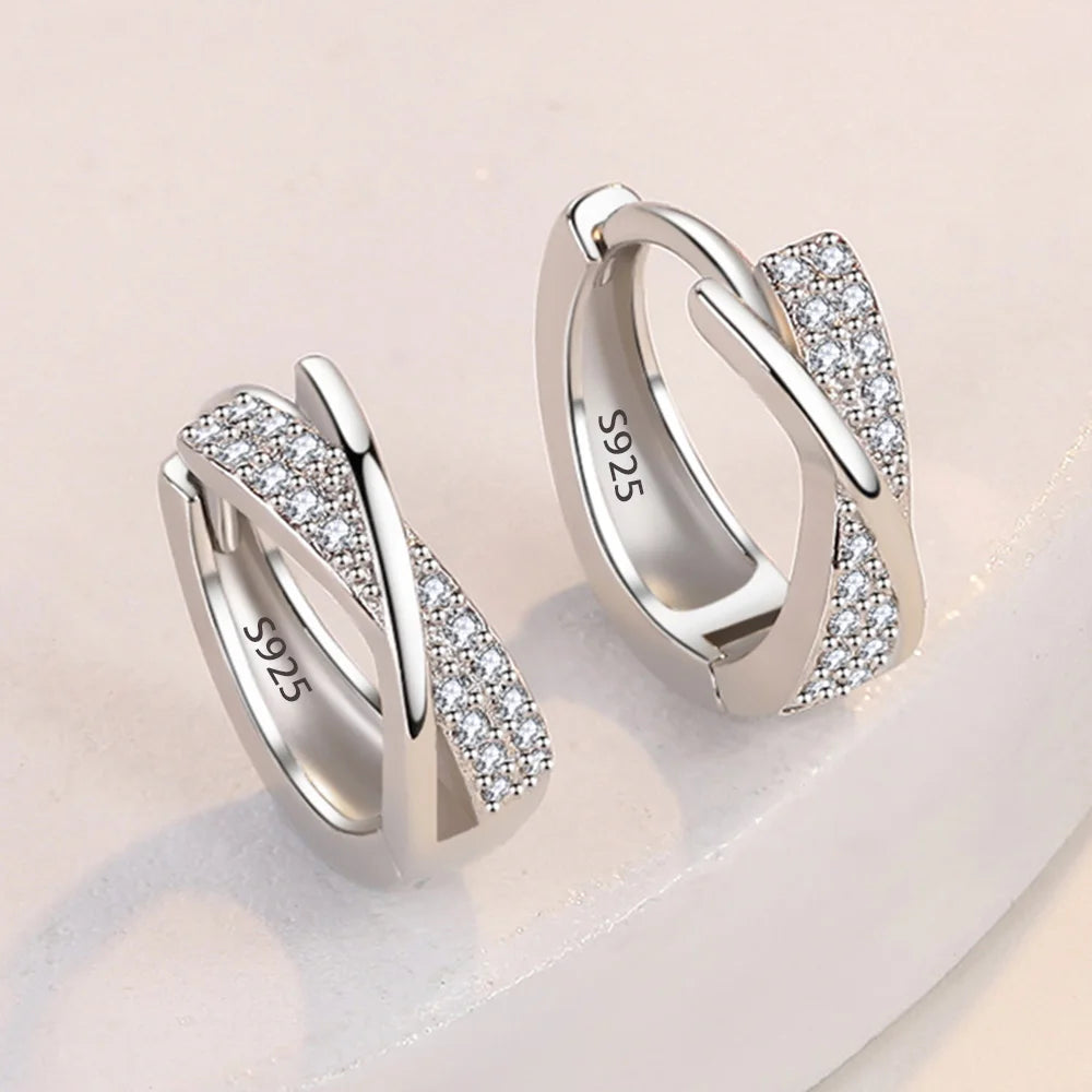 Éclat Bow Earrings in Sterling Silver 925