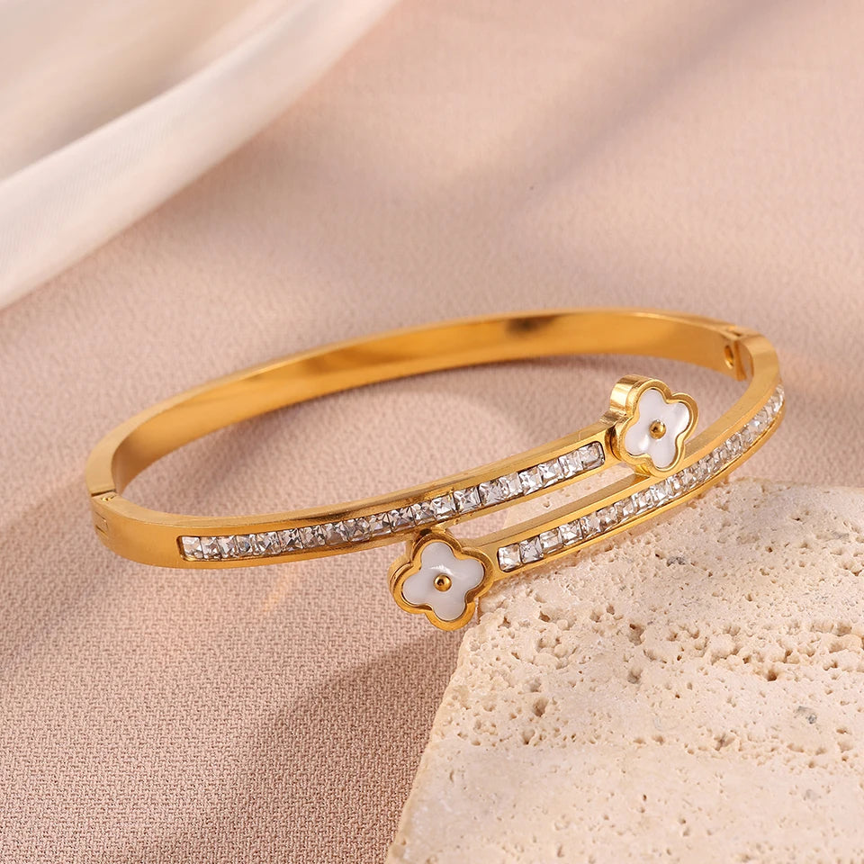 Fleur D’Or Cuff Bracelet