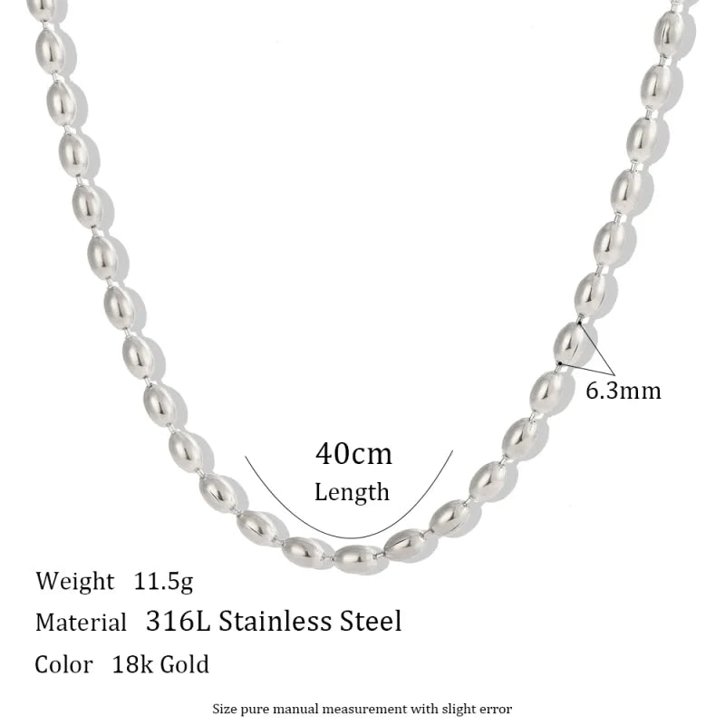 Gold Beaded Choker Necklace