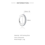 Luna Moissanite Hoop Earrings