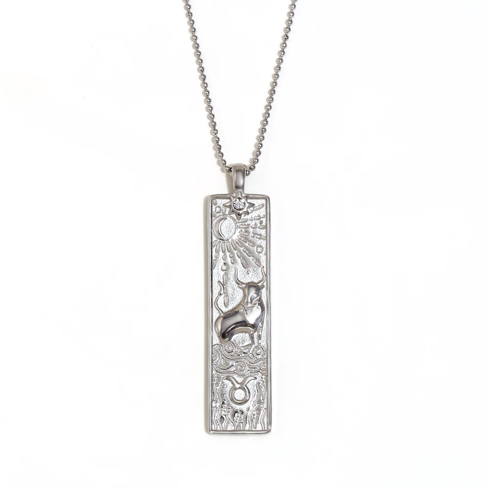 Gold Zodiac Pendant Necklace