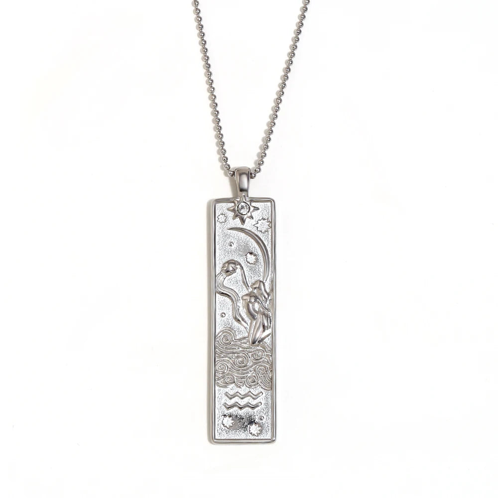 Gold Zodiac Pendant Necklace