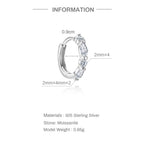 Luna Moissanite Hoop Earrings