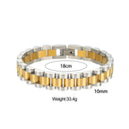 Elegant Gold-Plated Cuban Bracelet