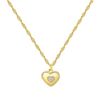 Trèfle Heart Necklace in Sterling Silver 92