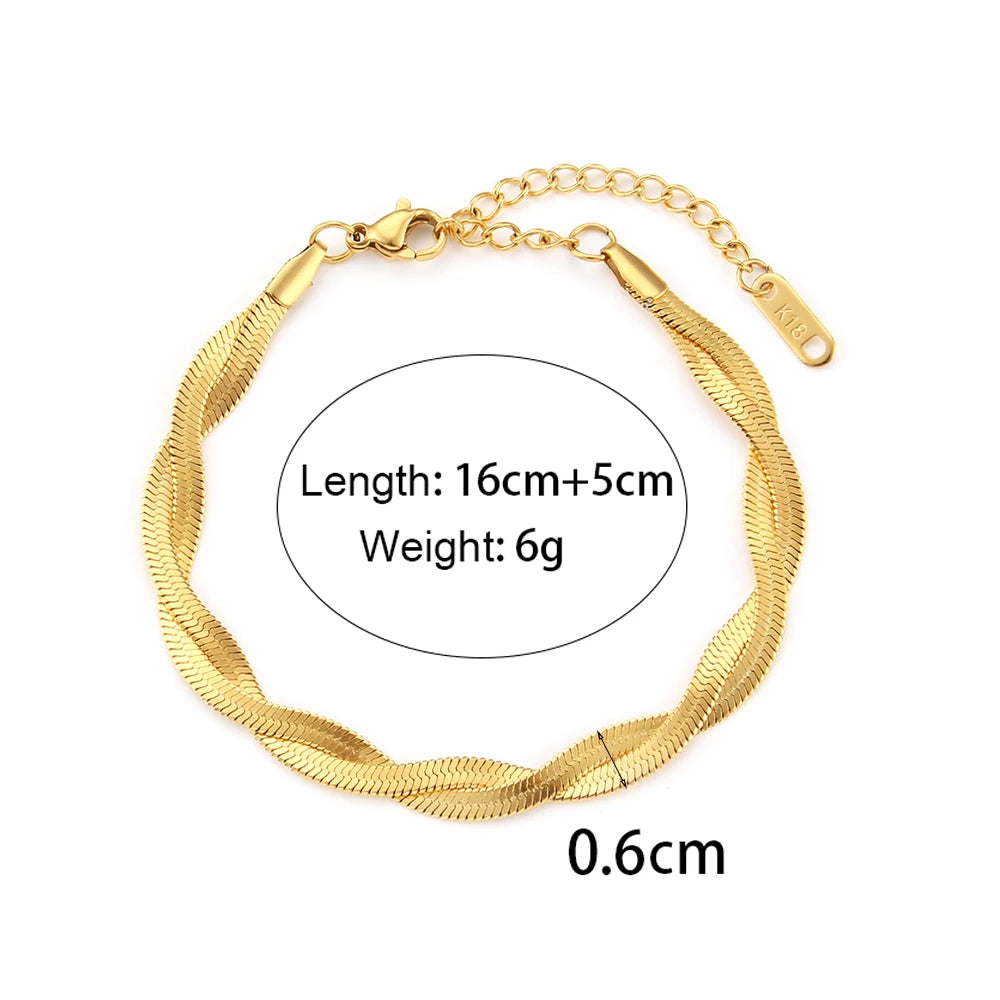 Elegant Gold-Plated Cuban Bracelet
