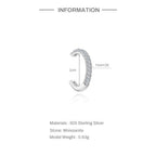 Luna Moissanite Hoop Earrings