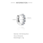 Luna Moissanite Hoop Earrings