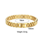 Elegant Gold-Plated Cuban Bracelet