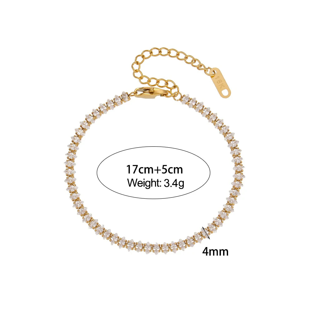 Elegant Gold-Plated Cuban Bracelet